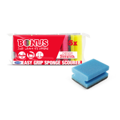 Mosogatószivacs 5 db/csomag formázott Bonus B385