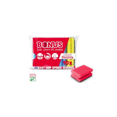 Mosogatószivacs 10 db/csomag formázott Bonus B323