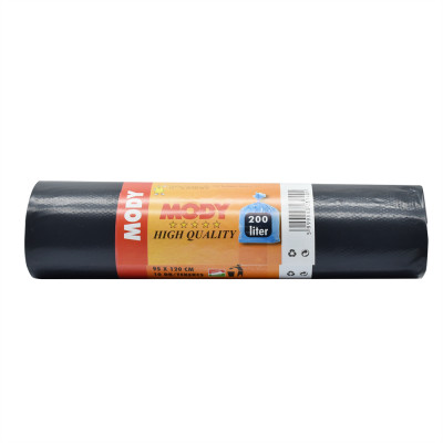 Szemeteszsák 200 liter 95 x 120 cm 10 db/tekercs 30 mikron fekete