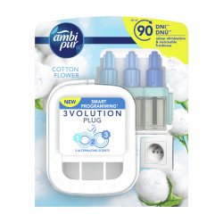 Légfrissítő elektromos kezdőcsomag 20 ml Ambi Pur 3 Volution Cotton Flower Iroda üzemeltetés, munkavédelem Ambi Pur