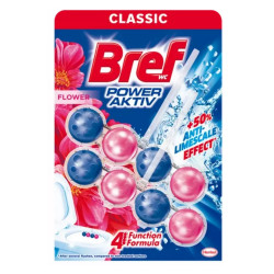 WC illatosító 2 x 50 g golyós Power Aktiv Bref Flower Blossom Iroda üzemeltetés, munkavédelem Bref