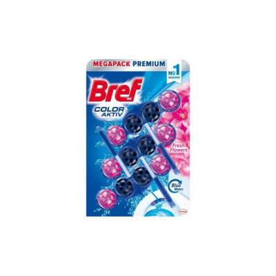 WC illatosító golyós 3 x 50 g Color Aktiv Bref Fresh Flowers WC illatosító golyós 3 x 50 g Color Aktiv Bref Fresh Flowers
