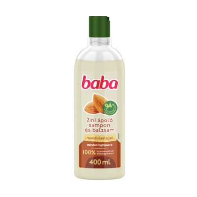 Sampon 400 ml 2 in 1 mandulaolajjal Baba Sampon 400 ml 2 in 1 mandulaolajjal Baba