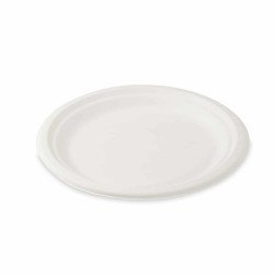 Tányér lapos D 22,5 cm komposztálható cukornád 125 db/cs natúr Levestál, tányér Egyéb