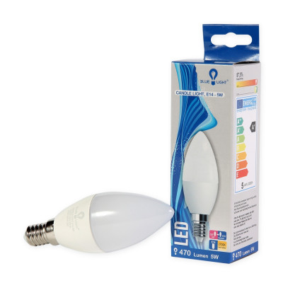Led 5W E14 470lm 2700k Blue Light Led 5W E14 470lm 2700k Blue Light