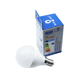 Led 5W E14 gömb 470lm 2700k Blue Light Iroda üzemeltetés, munkavédelem Blue Light