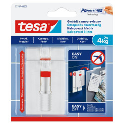 Akasztószög öntapadós, állítható sima felületekhez 4 kg teherbírás 2 darab/bliszter Tesa Powerstrips Iroda üzemeltetés, munkavédelem Tesa