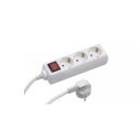 Elosztó három csatlakozós 1,5m kábellel kapcsolós asztali 16A max. 3500W