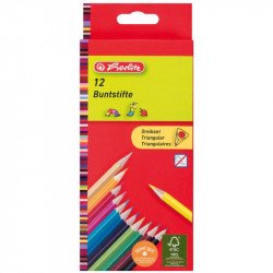 Színes ceruza, háromszög, Herlitz 12 színesceruza Triangular Színesceruza
