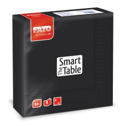 Szalvéta 2 rétegű 33 x 33 cm 50 lap/cs Fato Smart Table fekete_82622500 Iroda üzemeltetés, munkavédelem Fato