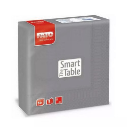 Szalvéta 2 rétegű 33 x 33 cm 50 lap/cs Fato Smart Table szürke_82623700 Iroda üzemeltetés, munkavédelem Fato