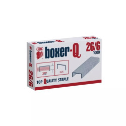 Tűzőkapocs 26/6 dobozos Boxer -Q Irodatechnika, kellékei Boxer