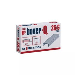 Tűzőkapocs 26/6 dobozos Boxer -Q Irodatechnika, kellékei Boxer