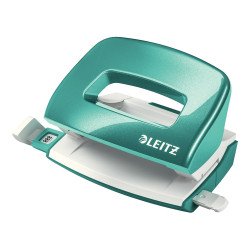 Lyukasztó 10lap fém testű mini Leitz Nexxt Wow jégkék Irodatechnika, kellékei Leitz