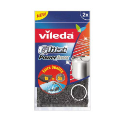 Súrolópárna inox 2 db/csomag Vileda Glitzi Power_F17202 Iroda üzemeltetés, munkavédelem Vileda háztartási