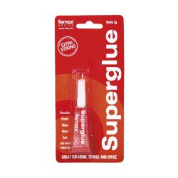 Pillanatragasztó 3g Fornax Superglue bliszteres Javítás, ragasztás, csomagolás Fornax