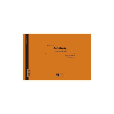 Autóbusz menetlevél A4, 50x2lapos fekvő D.GEPJ.42 Autóbusz menetlevél A4, 50x2lapos fekvő D.GEPJ.42