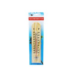 Hőmérő fa 26 cm Iroda üzemeltetés, munkavédelem Egyéb