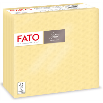 Szalvéta 2 rétegű 1/4 hajtású 38 x 38 cm 40 lap/csomag Star Fato_82990100 pezsgő