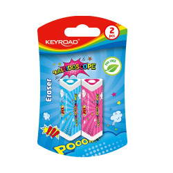Radír, PVC mentes 2 db/bliszter Keyroad Kaleidoscope vegyes színek Író- irodaszer, papíráru Keyroad