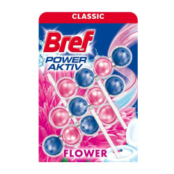 WC illatosító golyós 3 x 50 g Bref Power Aktiv Fresh Flower Iroda üzemeltetés, munkavédelem Bref