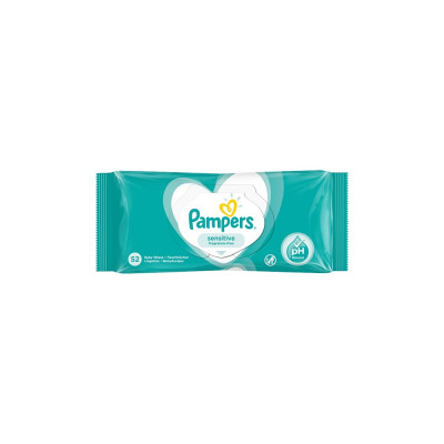 Nedves törlőkendő 52 lap/csomag Pampers Sensitive