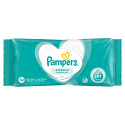 Nedves törlőkendő 52 lap/csomag Pampers Sensitive Iroda üzemeltetés, munkavédelem Egyéb