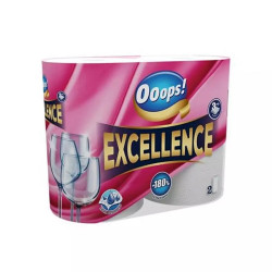 Háztartási papírtörlő kéztörlő 3 rétegű 2 tekercs/csomag 75 lap/tekercs Ooops! Excellence Iroda üzemeltetés, munkavédelem Ooops