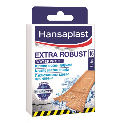 Sebtapasz/ragtapasz vízálló 16 db/doboz Hansaplast Extra Robust Sebtapasz/ragtapasz vízálló 16 db/doboz Hansaplast Extra Robust