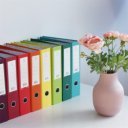 Iratrendező A4, 7,5cm,lapraszerelt, Bluering® Smart türkiz