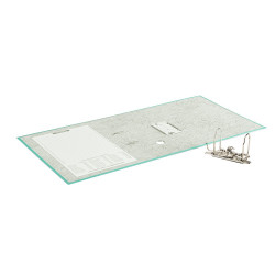 Iratrendező A4, 7,5cm,lapraszerelt, Bluering® Smart türkiz Író- irodaszer, papíráru Bluering