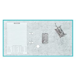 Iratrendező A4, 5cm,lapraszerelt, Bluering® Smart türkiz Író- irodaszer, papíráru Bluering