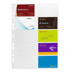 Névjegykártyatartó betét, 80 zseb/betét, 10 betét/csomag Visifix, Durable Író- irodaszer, papíráru Durable