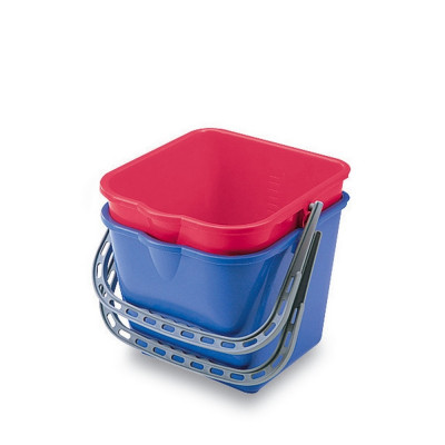 Vödör 15 literes szögletes piros_RSA21R