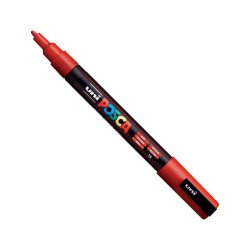 Dekormarker 0,9-1,3mm, Uni Posca PC-3M piros Író- irodaszer, papíráru Uni