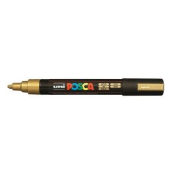 Dekormarker 1,8-2,5mm, Uni Posca PC-5M arany Író- irodaszer, papíráru Uni