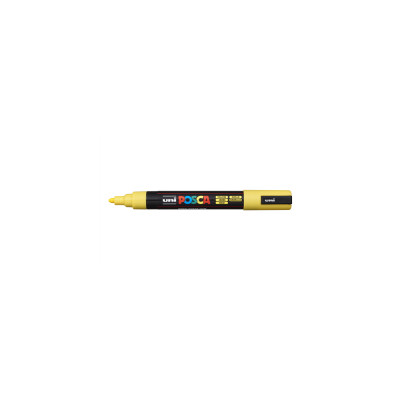 Dekormarker 1,8-2,5mm, Uni Posca PC-5M sárga Dekormarker 1,8-2,5mm, Uni Posca PC-5M sárga