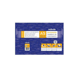 Tankönyvborító, A5, 10ív/csomag, öntapadós, sima, Nebulo Füzet- könyv borító Nebulo