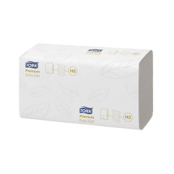Kéztörlő 2 rétegű Interfold hajtogatású 100 lap/csomag 21 cs/karton Extra Soft Xpress® Multifold H2 Tork_100297 fehér Iroda üzemeltetés, munkavédelem Tork
