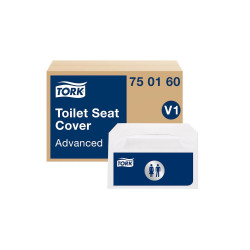 Toalettülőke takaró papír 250 lap/csomag  Advanced V1 Tork_750160 fehér Higiéniai kiegészítő termékek Tork