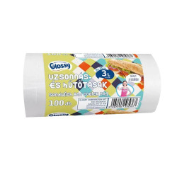 Nylon zacskó 25 x 35 cm 100 db/csomag uzsonnás rollos Iroda üzemeltetés, munkavédelem Egyéb