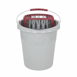 Felmosó vödör 13 literes ovális csavaró kosárral és bevezetővel Multi MOP Iroda üzemeltetés, munkavédelem Il-pe