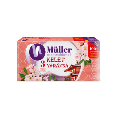 Papírzsebkendő 3 rétegű 100 db/csomag Kelet Varázsa