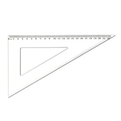 Vonalzó háromszög 60° 22,5cm, műanyag Antilop Író- irodaszer, papíráru Antilop