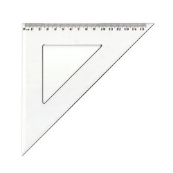 Vonalzó háromszög 45° 15,5cm, műanyag Antilop Író- irodaszer, papíráru Antilop