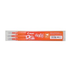 Rollertoll betét, golyóméret 0,7mm, 3 db/csom Pilot Frixion Ball, írásszín narancssárga Író- irodaszer, papíráru Pilot