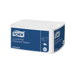 Szalvéta adagolóba 300 szál/csomag 24 csomag/karton N1 Counterfold Tork_10935 fehér Iroda üzemeltetés, munkavédelem Tork