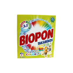 Mosópor 240 g (4 mosás) színes ruhákhoz Biopon Takarékos Color Iroda üzemeltetés, munkavédelem Biopon