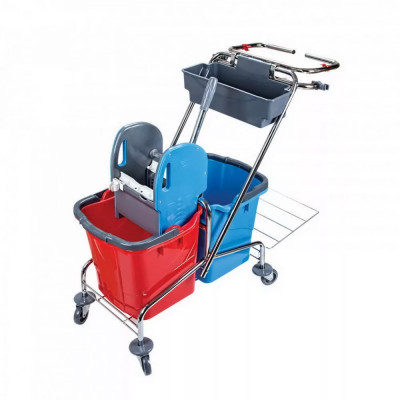 Takarítókocsi króm vázas zsáktartóval 2 x 18 liter CK759-T Takarítókocsi króm vázas zsáktartóval 2 x 18 liter CK759-T