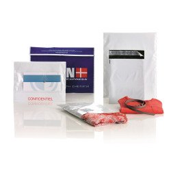 Futártasak C4, 240x325 + 50 mm. szilikonos záródás 100 db/csomag Coex Fehér/Fekete Író- irodaszer, papíráru Coex